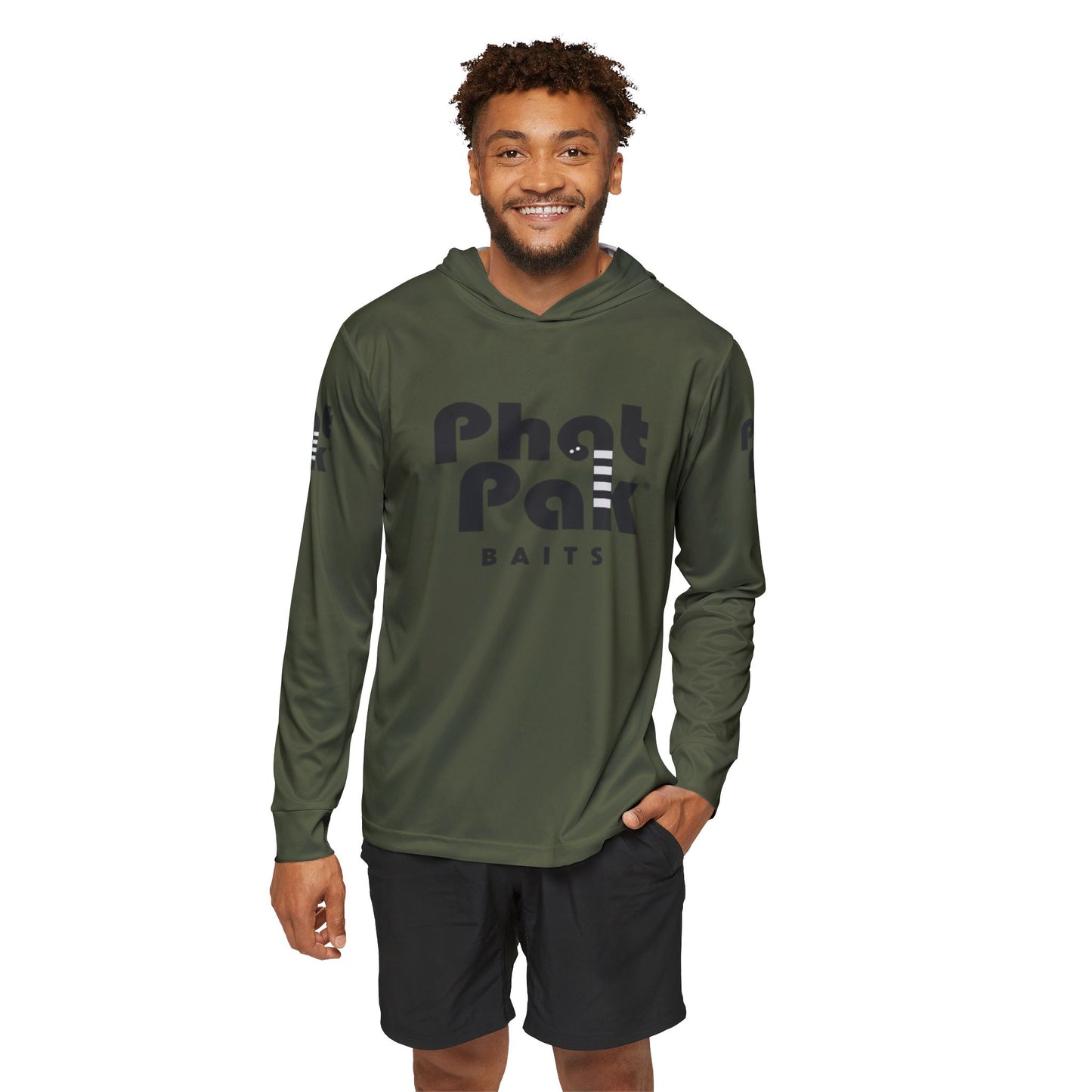 Hooded Sun Shirts - Camo Green