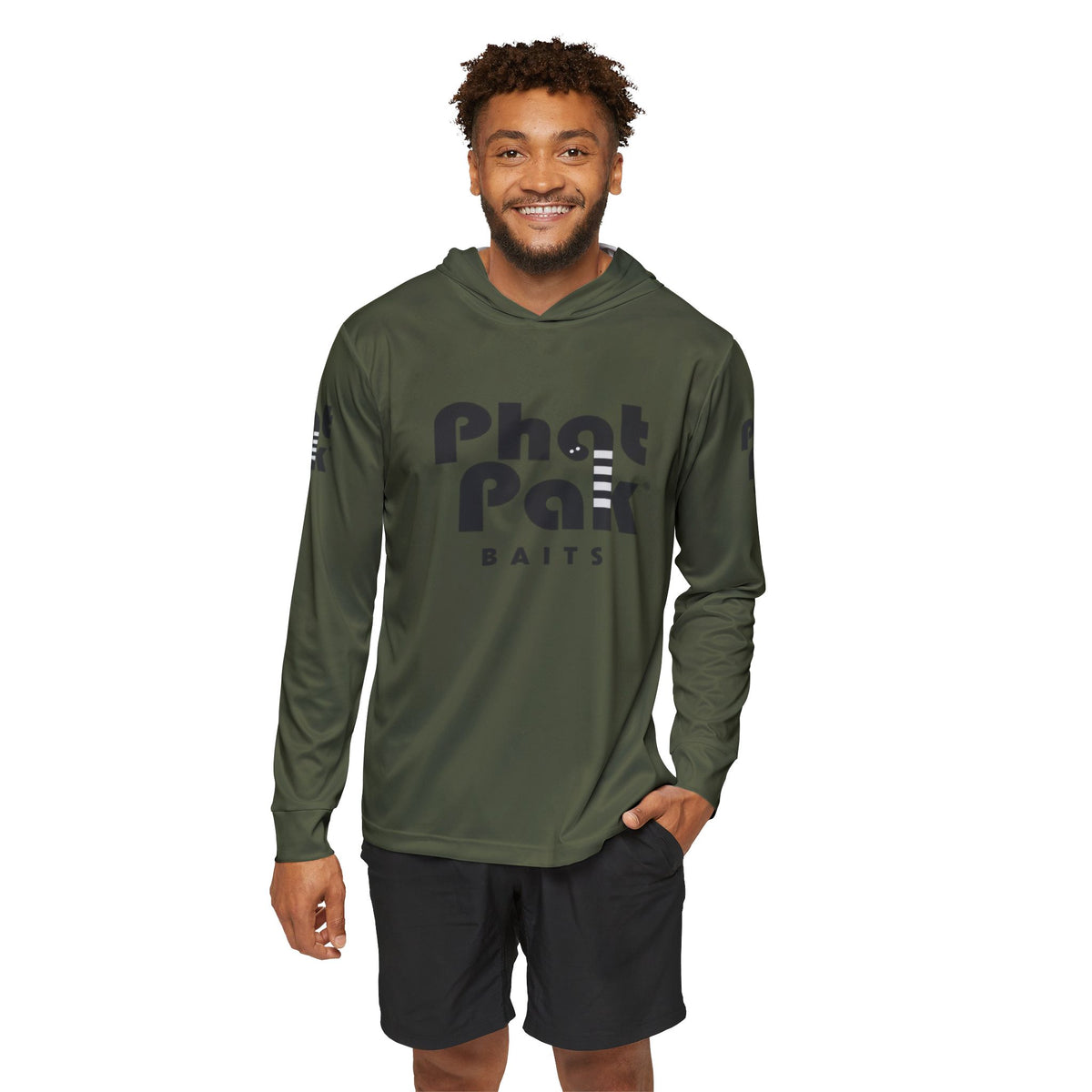 Hooded Sun Shirts - Camo Green